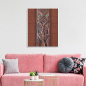 Maori Kahungunu Carving Canvas Afdruk (Insitu (Woonkamer))