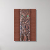 Maori Kahungunu Carving Canvas Afdruk (Voorkant)
