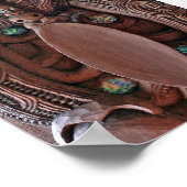 Maori Kahungunu Carving Print (Hoek)
