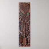 Maori Kahungunu Carving Print (Voorkant)