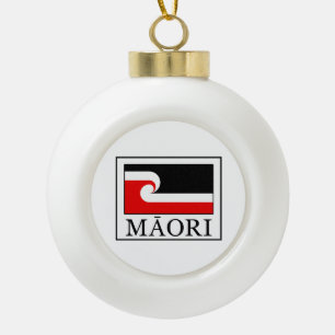 Maori Keramische Bal Ornament