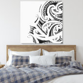 Maori Kirituhi tattoo kunst Canvas Afdruk (Insitu (Slaapkamer))