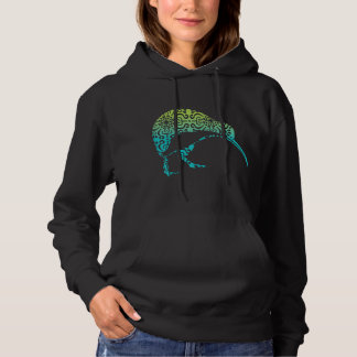 Maori Kiwi Tribal Aboriginal New Zealand Bird Art Hoodie