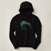 Maori Kiwi Tribal Aboriginal New Zealand Bird Art Hoodie (Design voorkant)