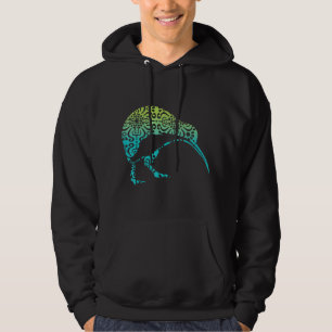 Maori Kiwi Tribal Aboriginal New Zealand Bird Art Hoodie