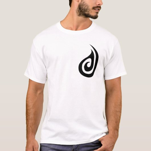 Maori Koru+Fish Hook T-shirt (Voorkant)