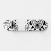 Maori koru-tattoo met polynesiaanse patronen persoonlijk skateboard (Horizontaal)