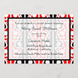 Maori Kowhaiwhai Bridal Shower Uitnodiging