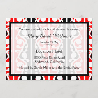 Maori Kowhaiwhai Bridal Shower Uitnodiging