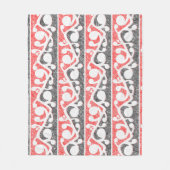 Maori Kowhaiwhai Marbled Pattern Fleece Deken (Voorkant)