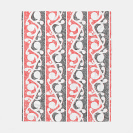 Maori Kowhaiwhai Marbled Pattern Fleece Deken