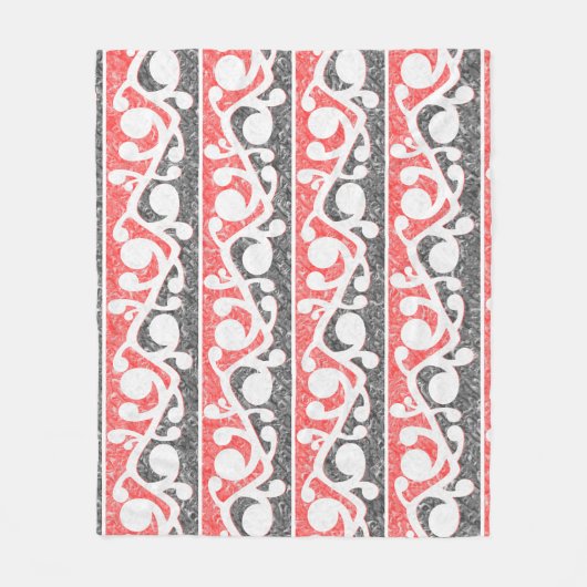 Maori Kowhaiwhai Marbled Pattern Fleece Deken (Voorkant)