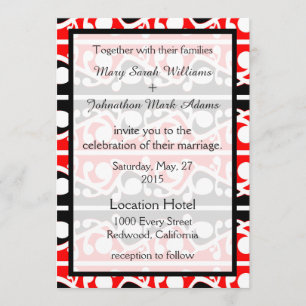 Maori Kowhaiwhai Nieuw-Zeeland bruiloft uitnodigin Kaart