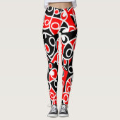 Maori Kowhaiwhai patroon Leggings (Voorkant)