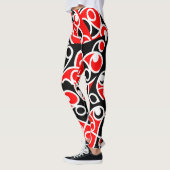 Maori Kowhaiwhai patroon Leggings (Links)