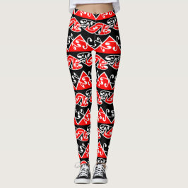Maori Kowhaiwhai patroon Leggings