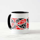 Maori Kowhaiwhai Pattern 1 - Mok (Voorkant links)