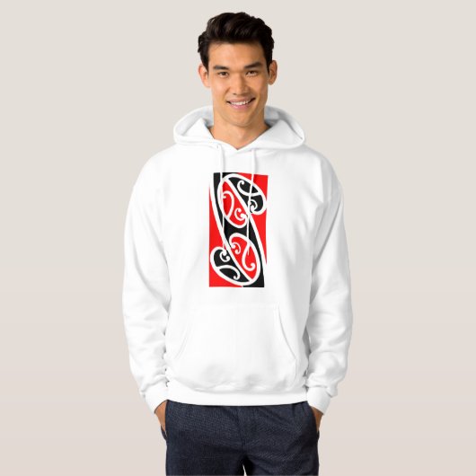 Maori Kowhaiwhai Pattern 2 Hoodie (Voorkant volledig)