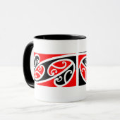Maori Kowhaiwhai Pattern 2 - Mok (Voorkant links)