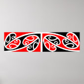 Maori Kowhaiwhai Pattern 2 - Poster (Voorkant)