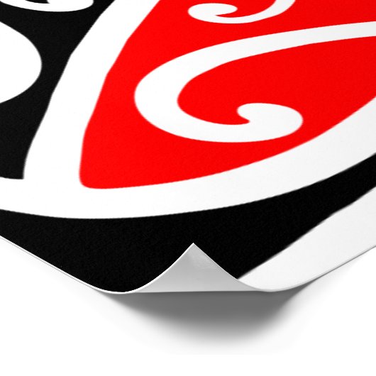 Maori Kowhaiwhai Pattern 2 - Poster (Hoek)