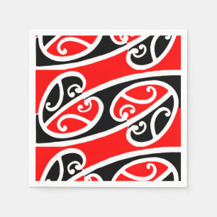 Maori Kowhaiwhai Pattern 2 Servet