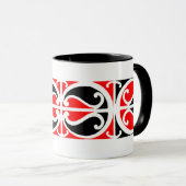 Maori Kowhaiwhai Pattern 3 - Mok (Voorkant rechts)