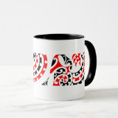 Maori Kowhaiwhai Pattern 4 - Mok (Voorkant rechts)