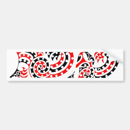 Maori Kowhaiwhai Pattern 4 Sticker (Voorkant)