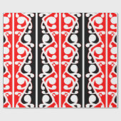 Maori Kowhaiwhai Traditioneel Patroon Cadeaupapier (Vlak)