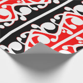 Maori Kowhaiwhai Traditioneel Patroon Cadeaupapier (Hoek)