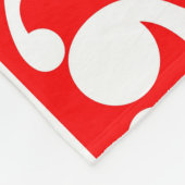 Maori Kowhaiwhai Traditioneel Patroon Fleece Deken (Hoek)