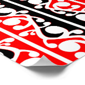 Maori Kowhaiwhai Traditioneel Patroon Poster (Hoek)
