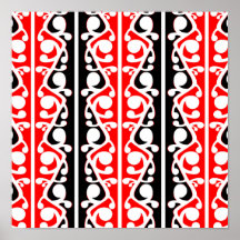 Maori Kowhaiwhai Traditioneel Patroon