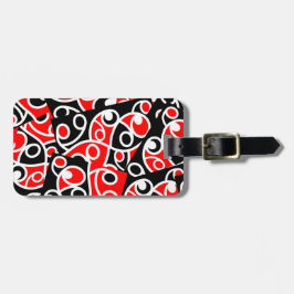 Maori Kowhaiwhai Tribal Nieuw-Zeeland Bagagelabel