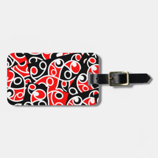 Maori Kowhaiwhai Tribal Nieuw-Zeeland Bagagelabel