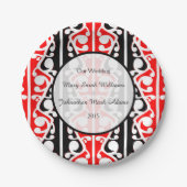 Maori Kowhaiwhai Wedding Keepsake Papieren Bordje (Voorkant)