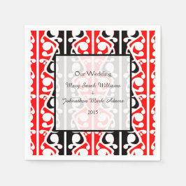 Maori Kowhaiwhai Wedding Keepsake Servetten