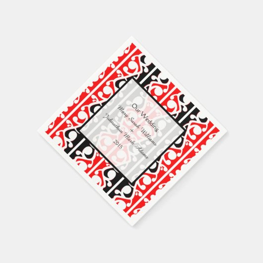 Maori Kowhaiwhai Wedding Keepsake Servetten (Hoek)