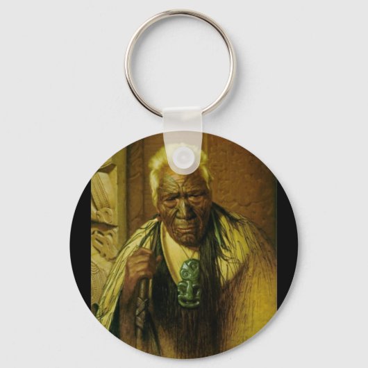  Maori-kunst door CF Goldie-Sleutelhangers Sleutelhanger (Voorkant)