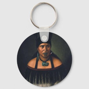 Maori-kunst door CF Goldie-Sleutelhangers Sleutelhanger