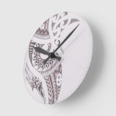 maori luxe ontwerper ronde klok (Hoek)