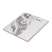 maori luxe ontwerper tegeltje (Zijkant)