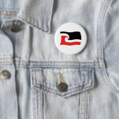 Maori-mensen Vlag Knop Ronde Button 5,7 Cm (In situ)
