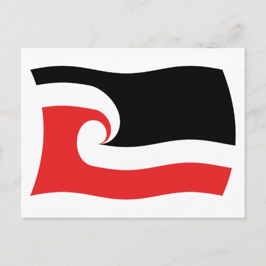 Maori Mensen Vlag Postkaart (Voorkant)