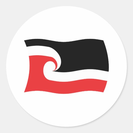 Maori Mensen Vlag Sticker (Voorkant)
