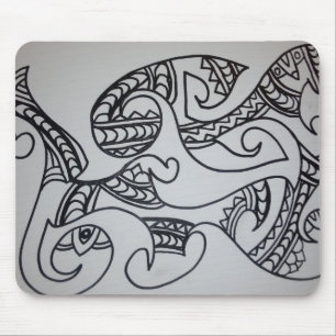 Maori-motiefontwerp Muismat