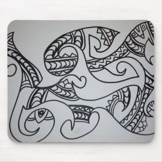 Maori-motiefontwerp Muismat (Voorkant)