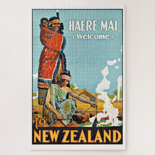 Maori Native New Zealand Travel  Legpuzzel (Verticaal)