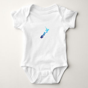 Maori New Zealand Map Tribal Tattoo Gift Idea Romper
